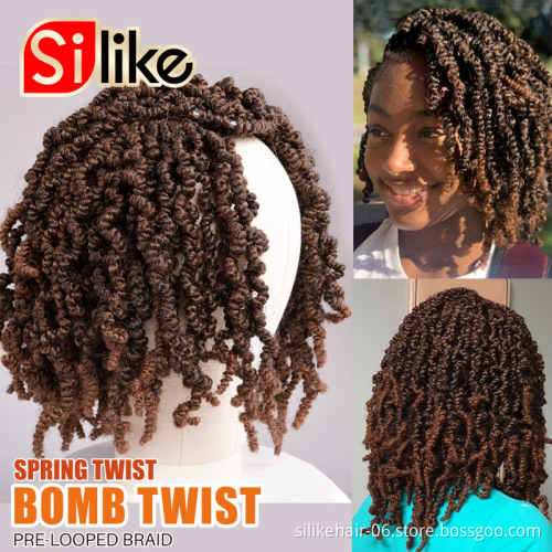 jumbo Passion Spring Twist Hair with Curly Ends Wavy Glance hair New Style 2X Bomb Twist  10inch 15stands Crochet Braids